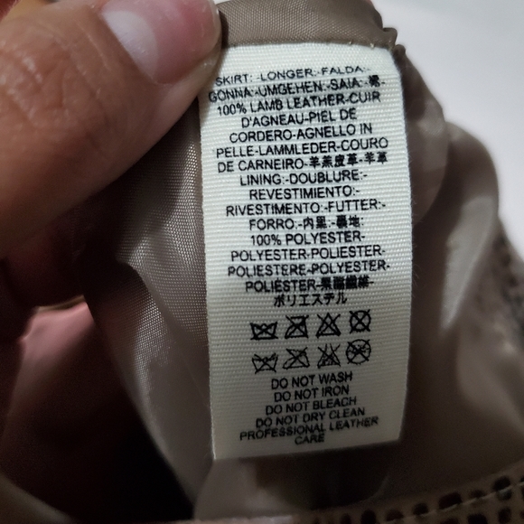 Free people lambs leather alligator prnt midi skir - Picture 6 of 9